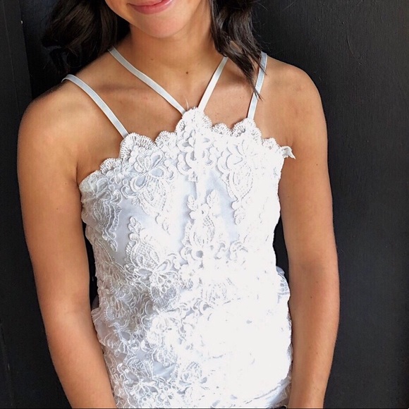 Lulus white tight lace dress - Picture 2 of 2